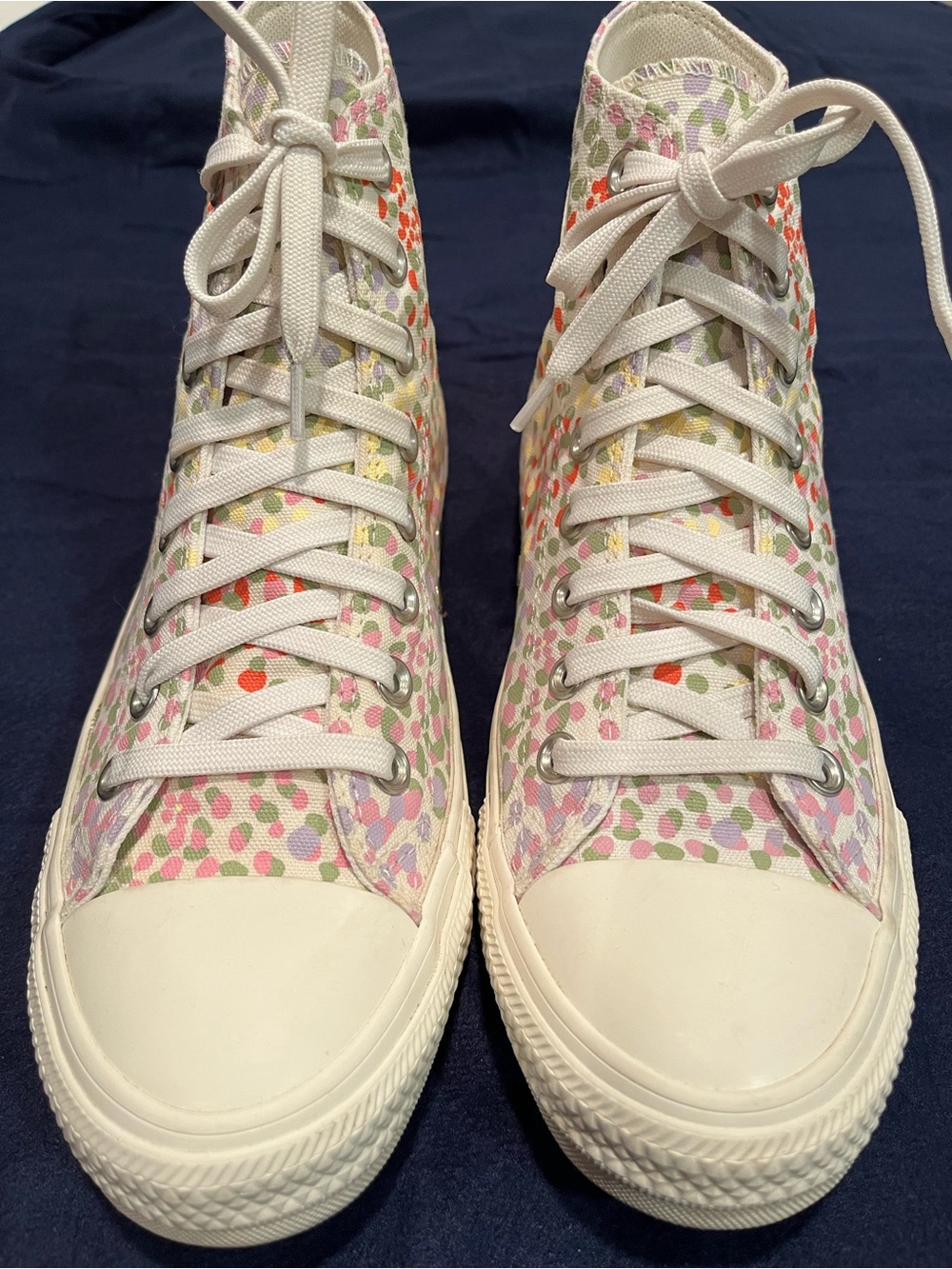 Converse Chuck Taylor High Top Multicolor Confetti Dot - Size 9 - Picture 11 of 14